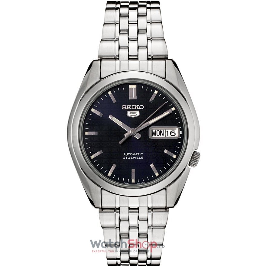 Ceas Casual Seiko Barbatesc SNK357K1 SEIKO 5 Albastru Automatic Original cu Comanda Online