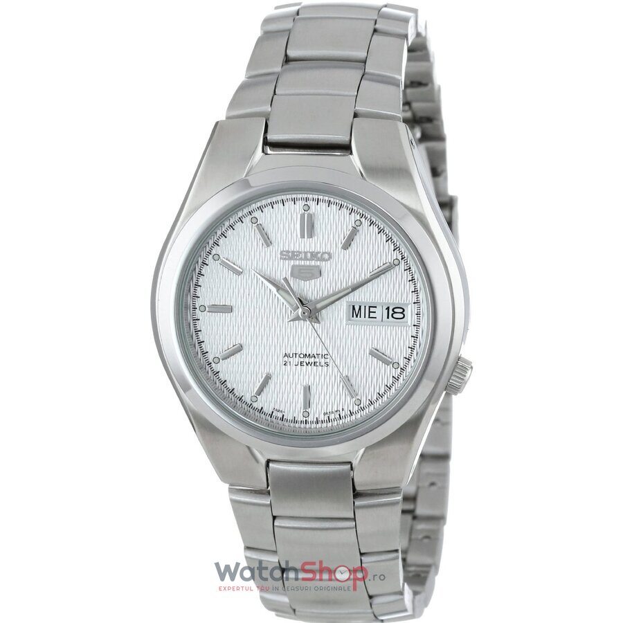 Ceas Casual Seiko Barbatesc SNK601K1 SEIKO 5 Alb Automatic Original cu Comanda Online