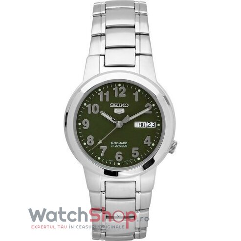 Ceas Casual Seiko Barbatesc SNKA17K1 SEIKO 5 Verde Automatic Original cu Comanda Online