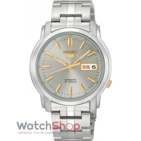 Ceas Casual Seiko Barbatesc SNKK67 SEIKO 5 Argintiu Automatic Original cu Comanda Online