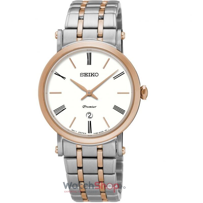 Ceas Casual Seiko PREMIER SXB430P1 Alb de Dama Original cu Comanda Online