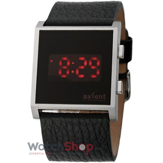 Ceas Casual-Sport Axcent Barbatesc STEALTH X59101-207 Negru Quartz Original cu Comanda Online