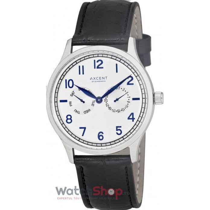 Ceas Casual-Sport Axcent Barbatesc TEACHER X13833-617 Alb Quartz Original cu Comanda Online