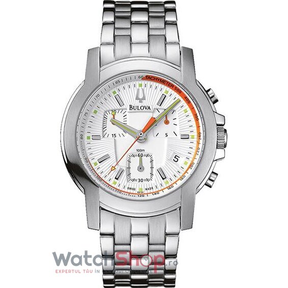 Ceas Casual-Sport Bulova Barbatesc 63F50 Argintiu Quartz Original cu Comanda Online