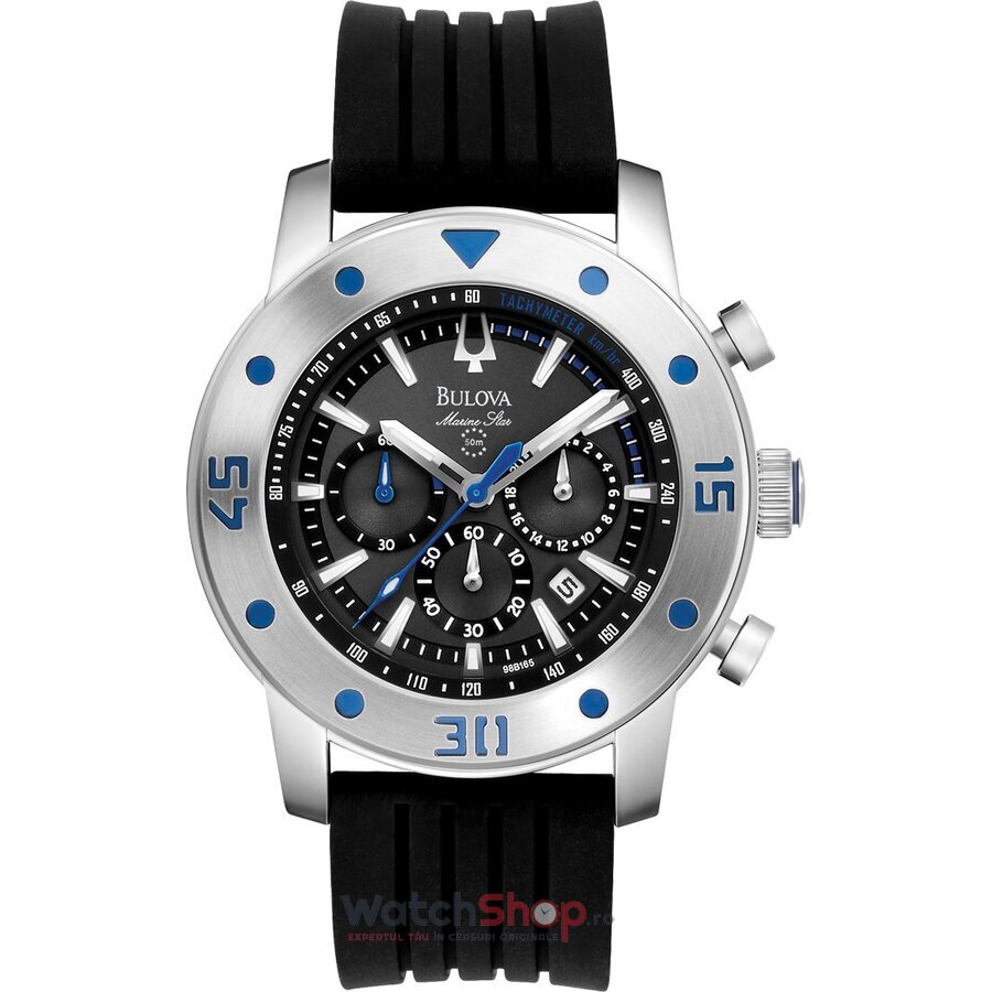 Ceas Casual-Sport Bulova Barbatesc 98B165 Marine Star Negru Quartz Original cu Comanda Online