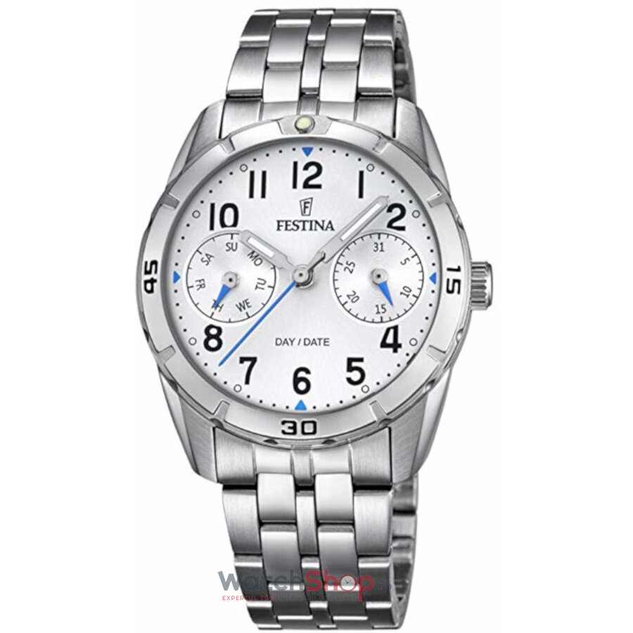 Ceas Casual-Sport Festina JUNIOR F16908/1 Argintiu de Dama Original cu Comanda Online