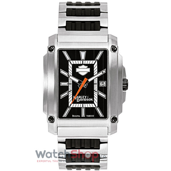 Ceas Casual-Sport Harley-Davidson Barbatesc BRACELET 78B010 Negru Quartz Original cu Comanda Online