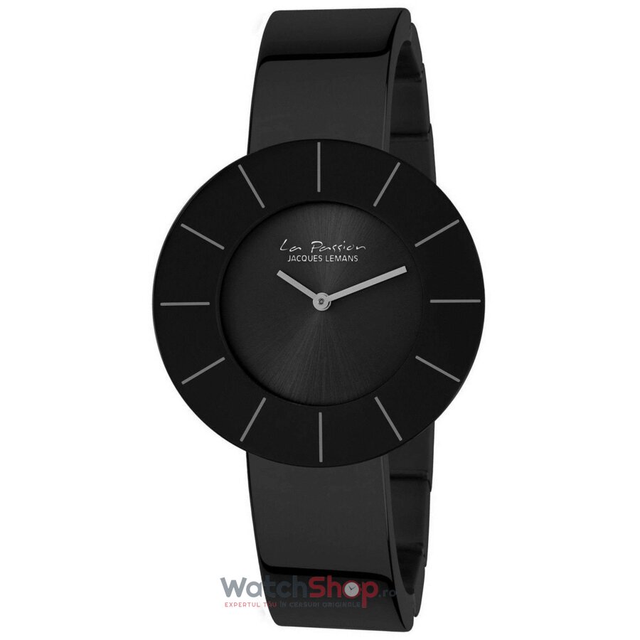 Ceas Casual-Sport Jacques Lemans LA PASSION LP-128E Negru de Dama Original cu Comanda Online