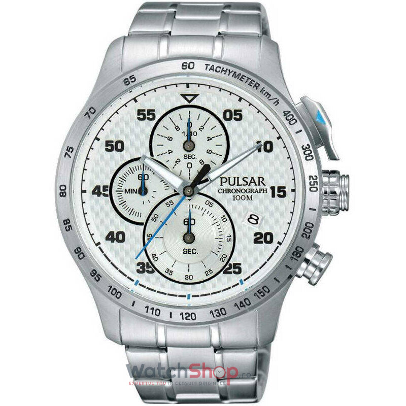 Ceas Casual-Sport Pulsar Barbatesc ACCELERATOR PM3041X1 Argintiu Quartz Original cu Comanda Online