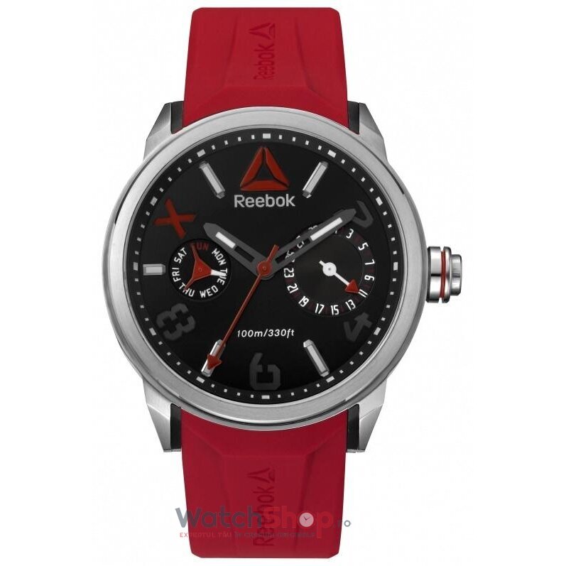 Ceas Casual-Sport Reebok Barbatesc FLASHLINE RD-FLA-G5-S1IR-BR Multi Negru Quartz Original cu Comanda Online