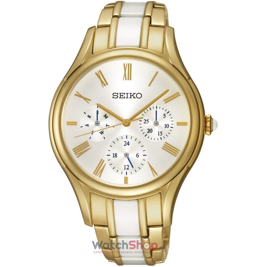 Ceas Casual-Sport Seiko CERAMIC SKY718P1 Alb de Dama Original cu Comanda Online