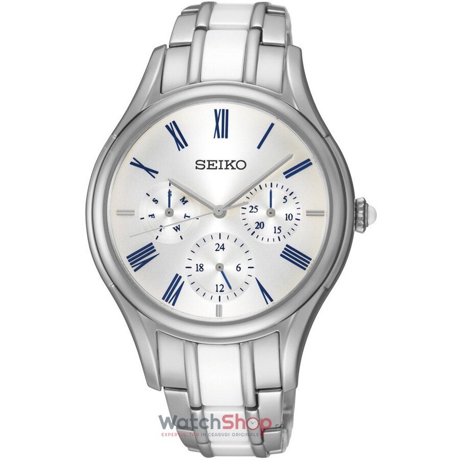 Ceas Casual-Sport Seiko CERAMIC SKY721P1 Alb de Dama Original cu Comanda Online