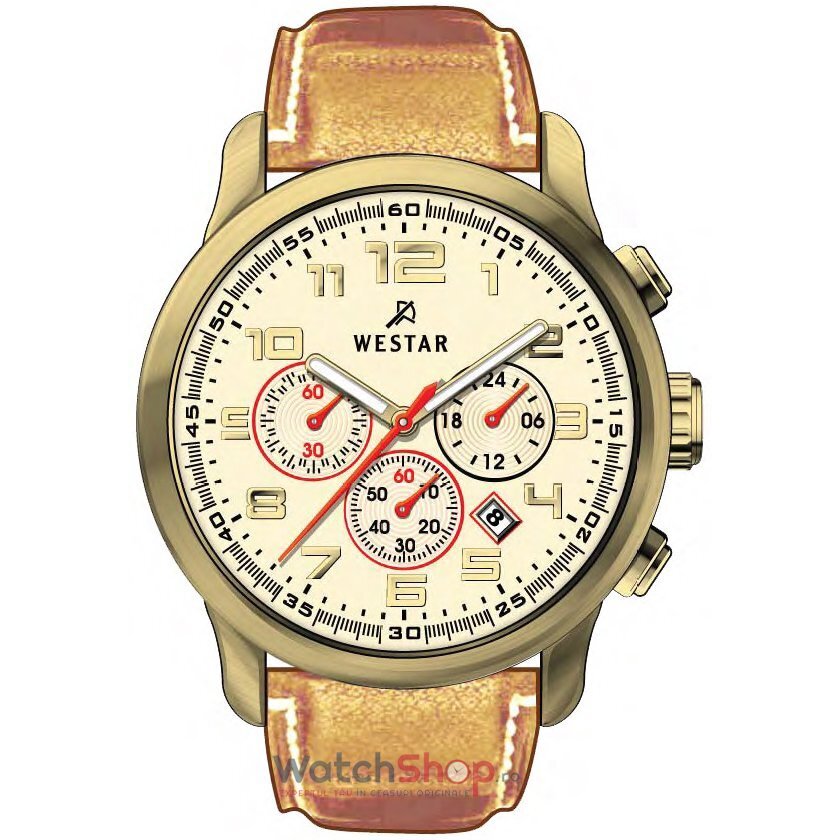 Ceas Casual-Sport Westar Barbatesc 5561GPN122 Crem  Original cu Comanda Online