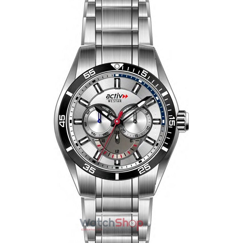 Ceas Casual-Sport Westar Barbatesc ACTIV 9678SBN407 Argintiu Quartz Original cu Comanda Online