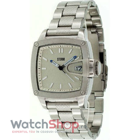 Ceas Casual Storm Barbatesc NOX SILVER Argintiu Quartz Original cu Comanda Online