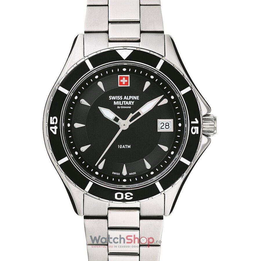 Ceas Casual Swiss Alpine Military LADIES 7740.1137 Negru de Dama Original cu Comanda Online