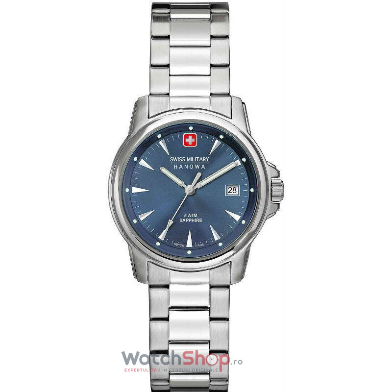 Ceas Casual Swiss Military BY HANOWA 06-7230.04.003 Lady Prime Albastru de Dama Original cu Comanda Online