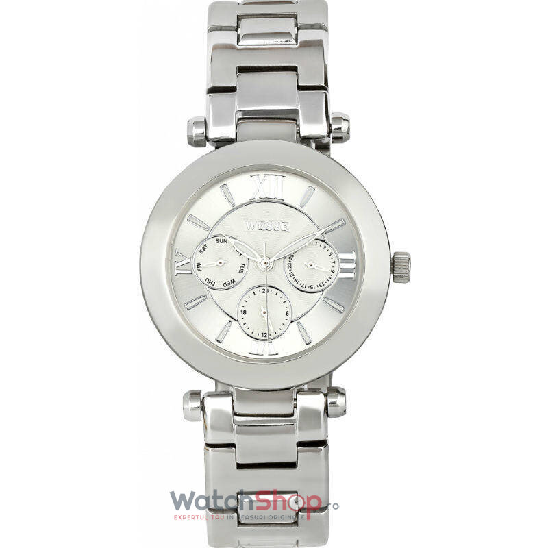 Ceas Casual WESSE ATTITUDE WWL101107 Argintiu de Dama Original cu Comanda Online