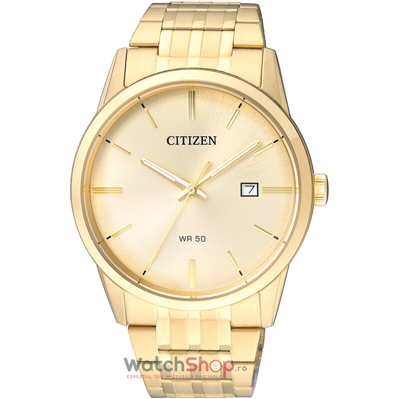 Ceas Citizen Original Barbatesc Casual Auriu Basic BI5002-57P Quartz cu Comanda Online