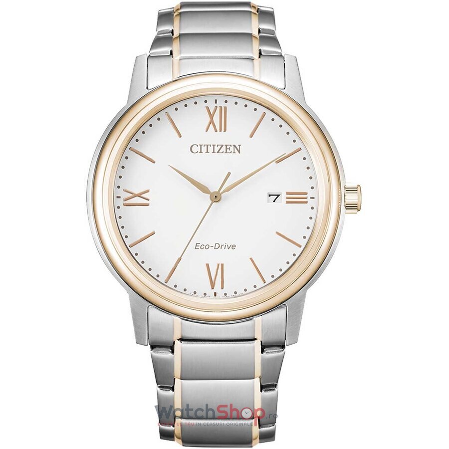 Ceas Citizen Original Barbatesc Casual-Sport Alb AW1676-86A Eco-Drive cu Comanda Online