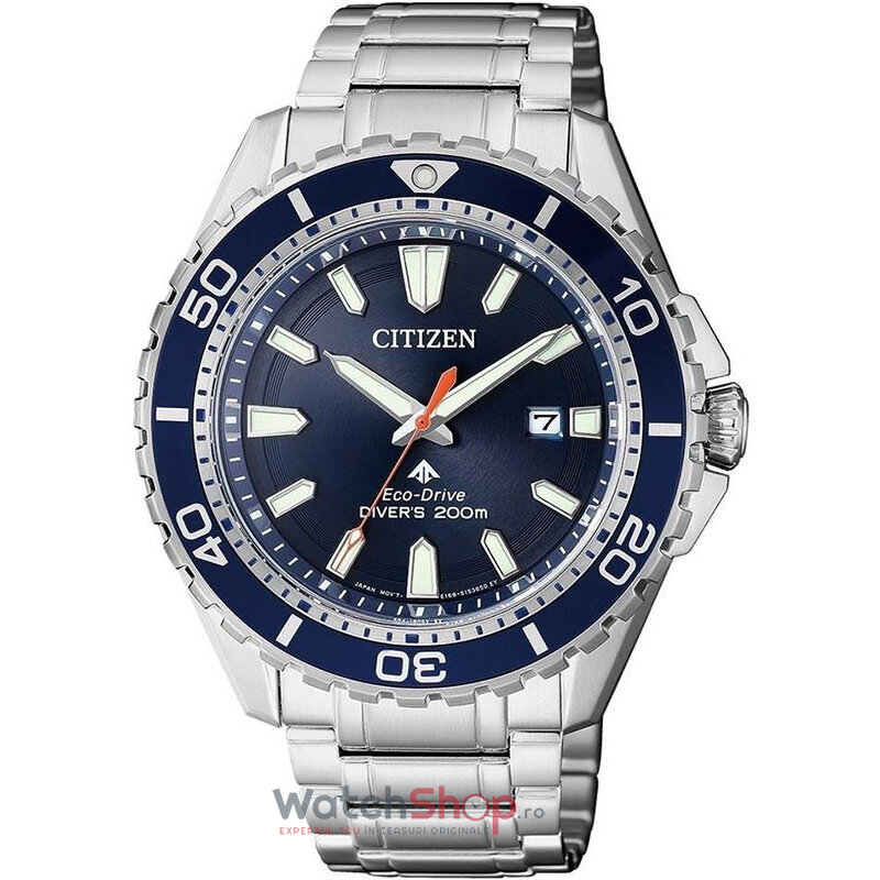 Ceas Citizen Original Barbatesc Sport Albastru PROMASTER DIVER’S BN0191-80L Eco-Drive cu Comanda Online