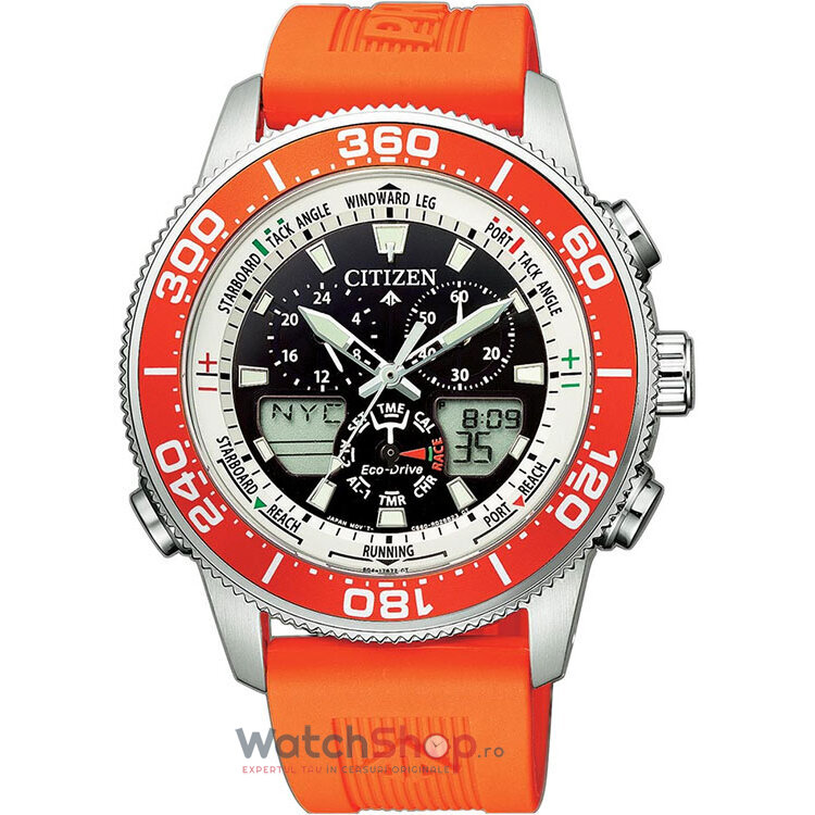 Ceas Citizen Original Barbatesc Sport Negru PROMASTER MARINE JR4061-18E Yacht Eco Drive Eco-Drive cu Comanda Online