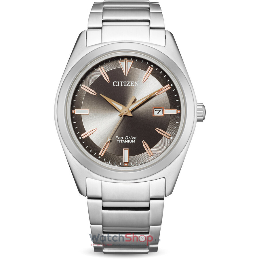 Ceas Citizen Original Barbatesc casual Gri inchis SUPER TITANIUM AW1640-83H Eco-Drive cu Comanda Online