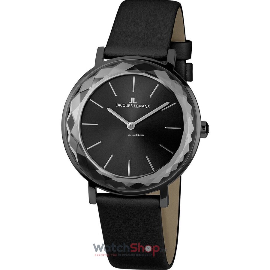 Ceas Clasic Jacques Lemans NICE LADIES 1-2054C Negru de Dama Original cu Comanda Online