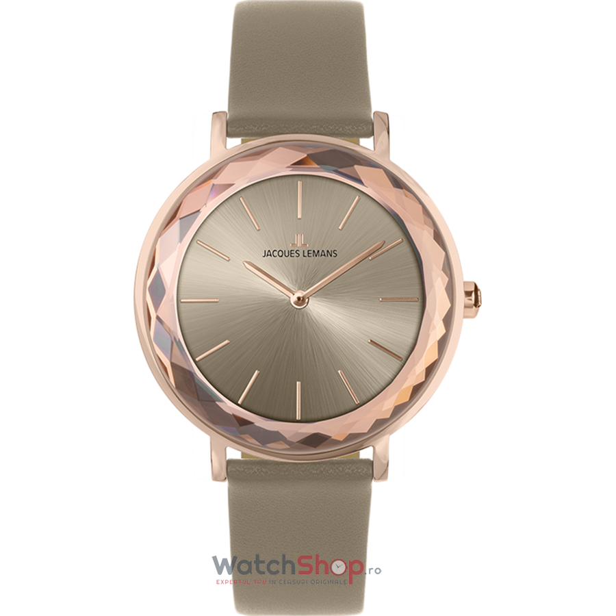 Ceas Clasic Jacques Lemans NICE LADIES 1-2054D Crem de Dama Original cu Comanda Online