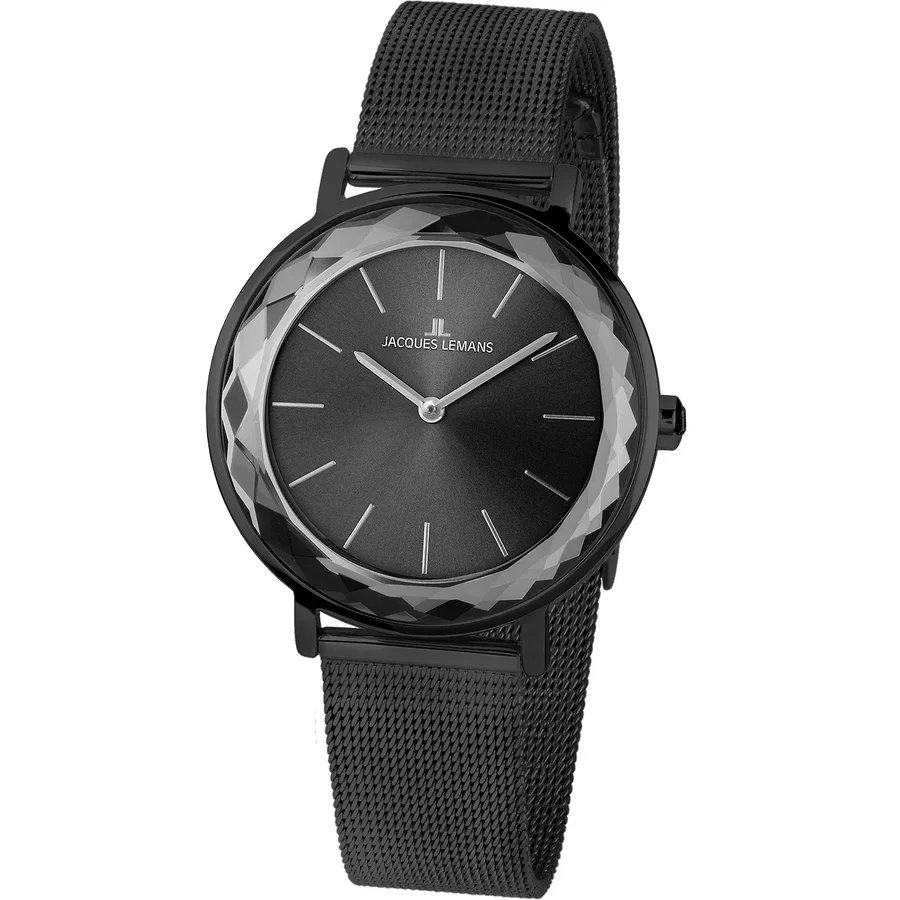 Ceas Clasic Jacques Lemans NICE LADIES 1-2054G Negru de Dama Original cu Comanda Online