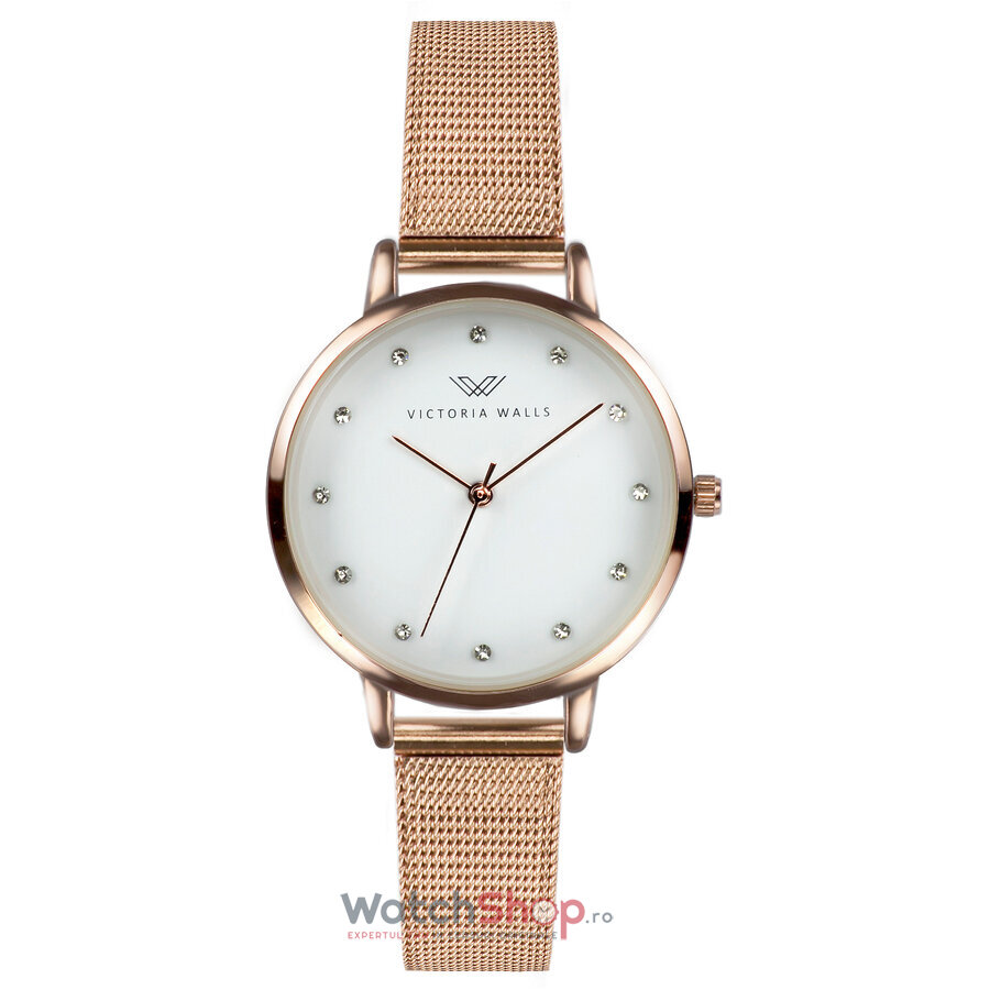 Ceas Clasic Victoria Walls VB06-3214R Alb de Dama Original cu Comanda Online