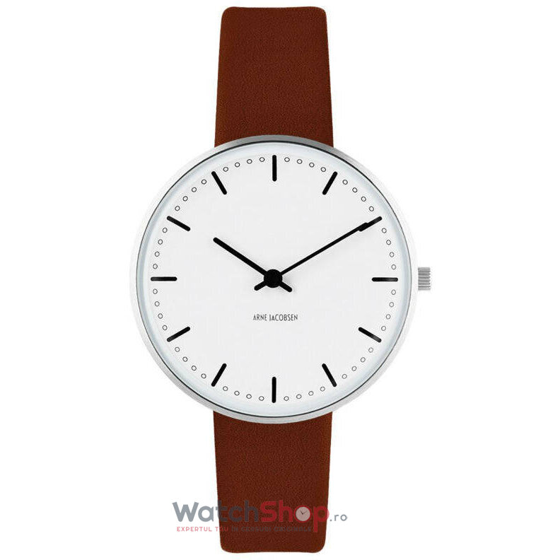 Ceas Dama Arne Jacobsen Casual Alb CITY HALL 53201-1607 S Original cu Comanda Online