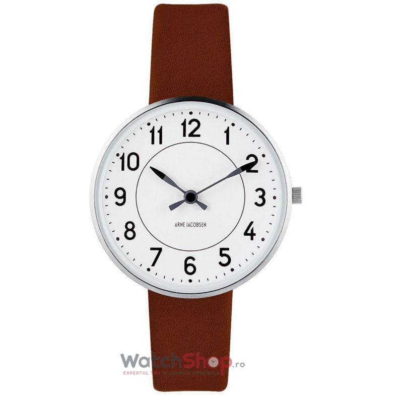 Ceas Dama Arne Jacobsen Casual Alb STATION 53401-1607 Original cu Comanda Online