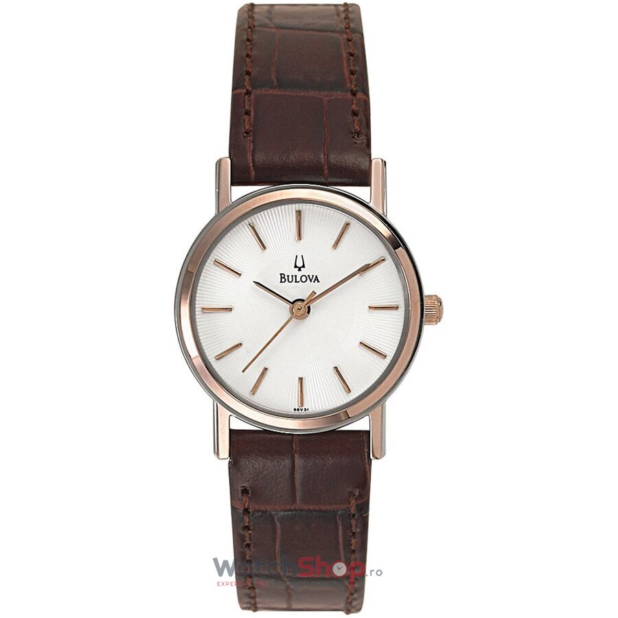 Ceas Dama Bulova Casual Alb DRESS 98V31 Original cu Comanda Online