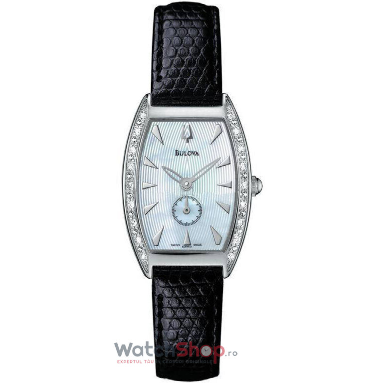 Ceas Dama Bulova Elegant Alb DIAMOND 63R002 Original cu Comanda Online