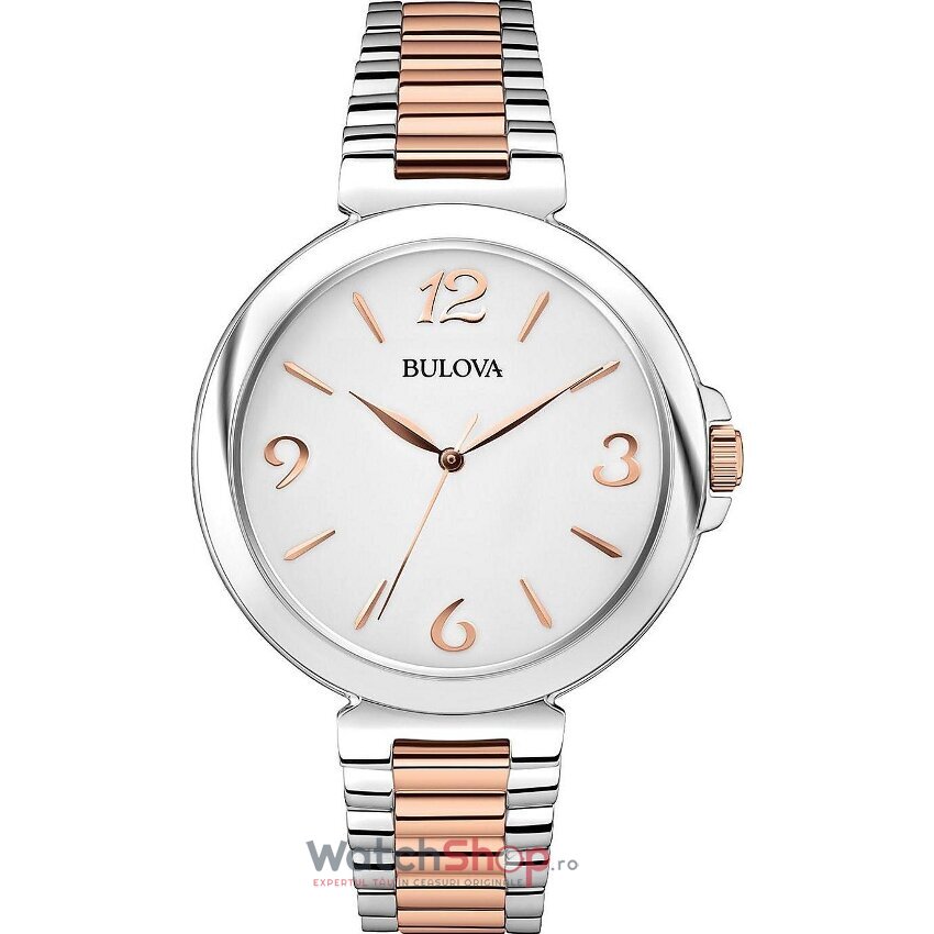 Ceas Dama Bulova Elegant Alb DRESS 98L195 Original cu Comanda Online