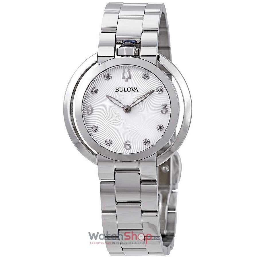 Ceas Dama Bulova Elegant Argintiu RUBAIYAT 96P184 Original cu Comanda Online