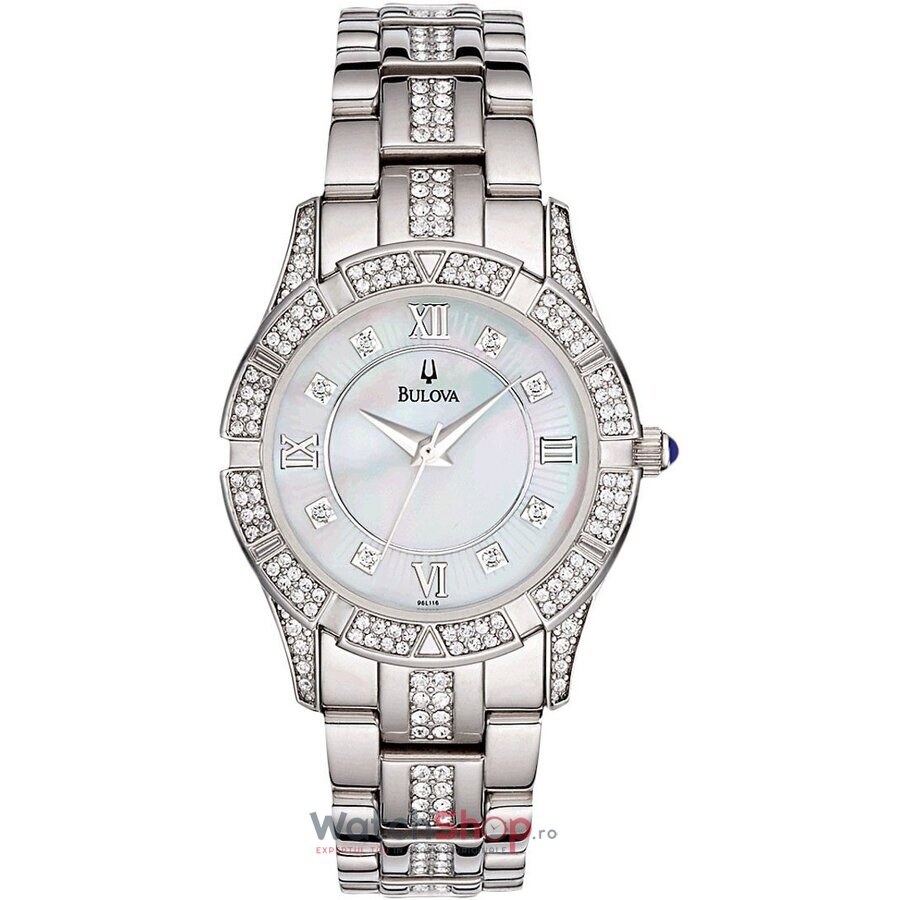 Ceas Dama Bulova Elegant  CRYSTAL 96L116 Original cu Comanda Online