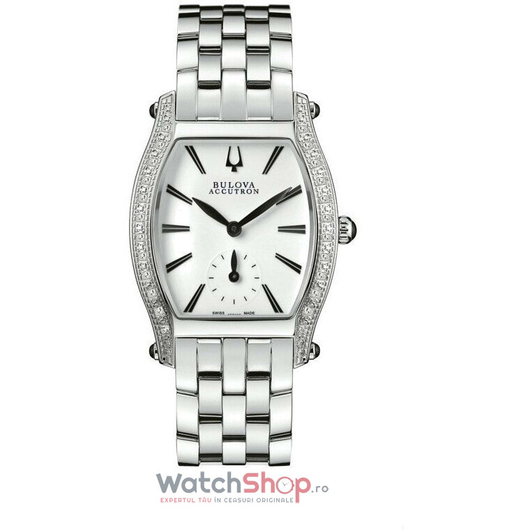 Ceas Dama Bulova Lux Alb ACCUTRON 63R005 Original cu Comanda Online