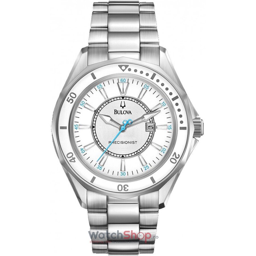 Ceas Dama Bulova Sport Alb PRECISIONIST 96M123 Winter Park Original cu Comanda Online