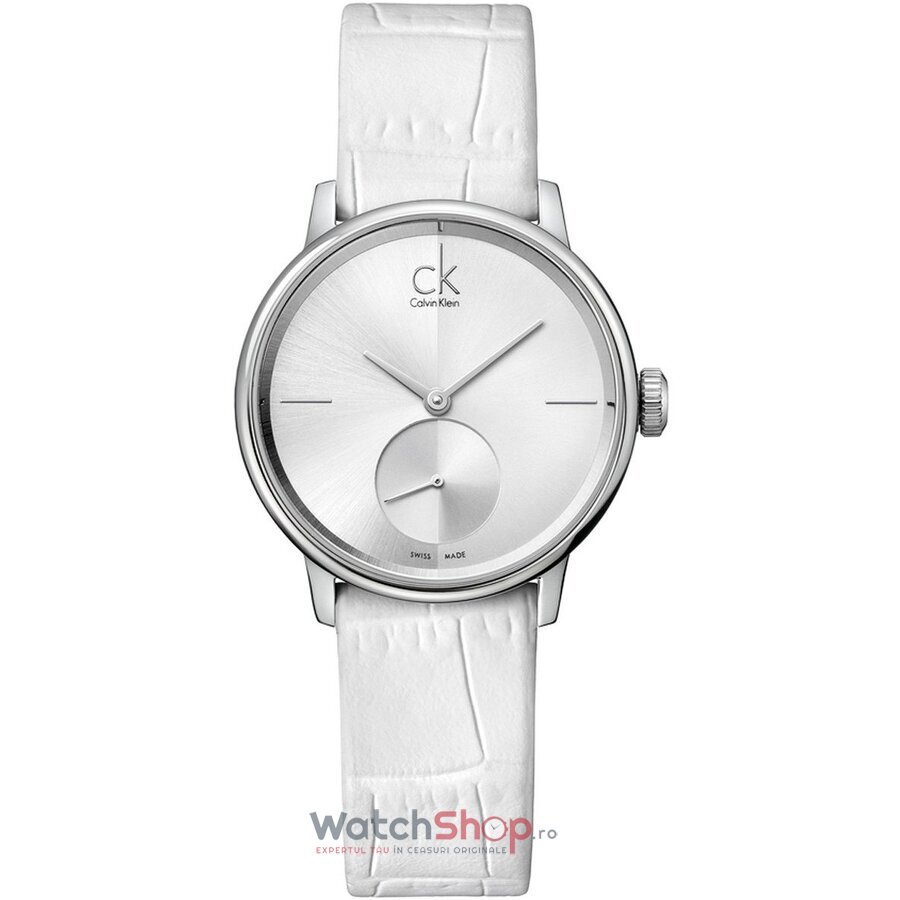 Ceas Dama CALVIN KLEIN Casual Argintiu ACCENT K2Y231K6 Original cu Comanda Online