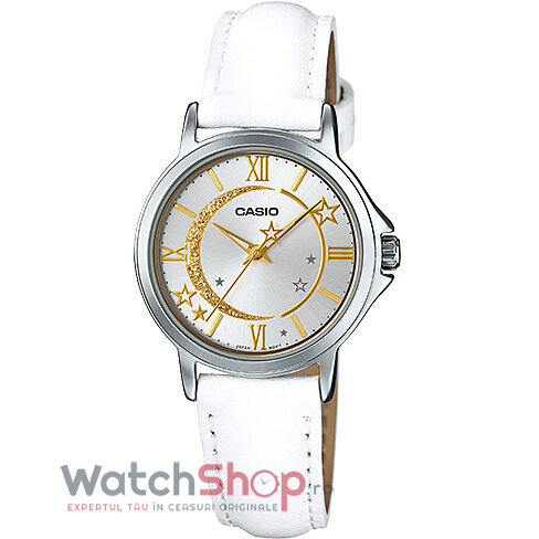 Ceas Dama Casio Casual Argintiu LTP-E121L-7ADF Original cu Comanda Online