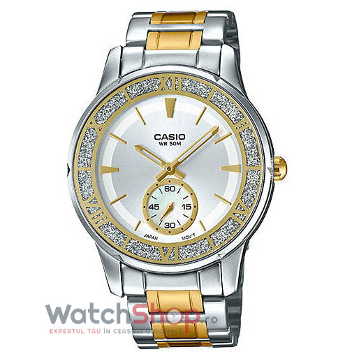 Ceas Dama Casio Casual Argintiu LTP-E135SG-7AVDF Original cu Comanda Online