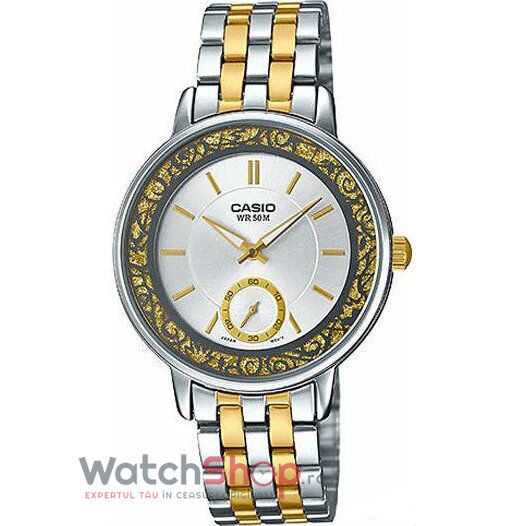 Ceas Dama Casio Casual Argintiu LTP-E408SG-7AVDF Original cu Comanda Online