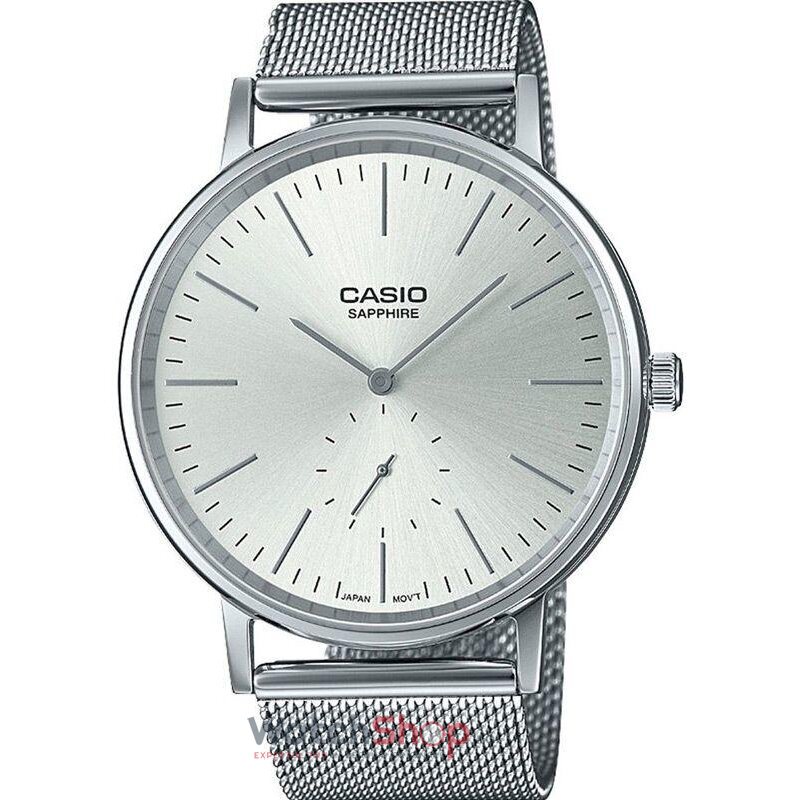 Ceas Dama Casio Casual Argintiu Retro LTP-E148M-7 Original cu Comanda Online