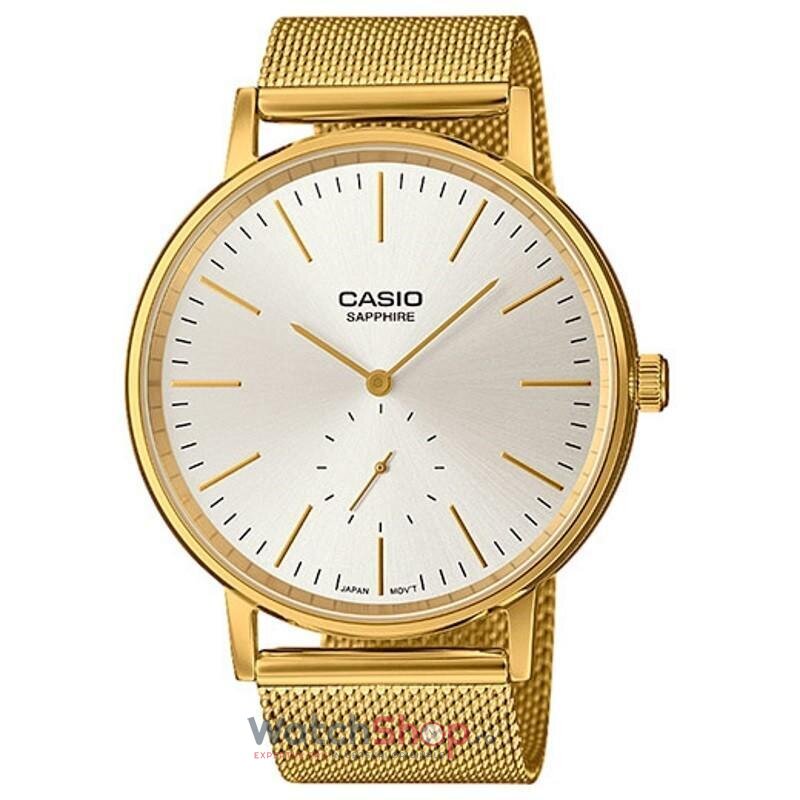 Ceas Dama Casio Casual Champagne Retro LTP-E148MG-7 Original cu Comanda Online