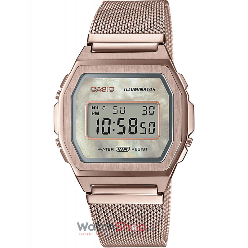 Ceas Dama Casio Casual  VINTAGE A1000MCG-9EF Retro Original cu Comanda Online