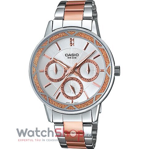 Ceas Dama Casio Elegant Argintiu LTP-2087RG-7AVDF Original cu Comanda Online