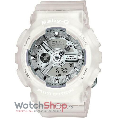 Ceas Dama Casio Outdoor Argintiu BABY-G BA-110-7A3ER Original cu Comanda Online