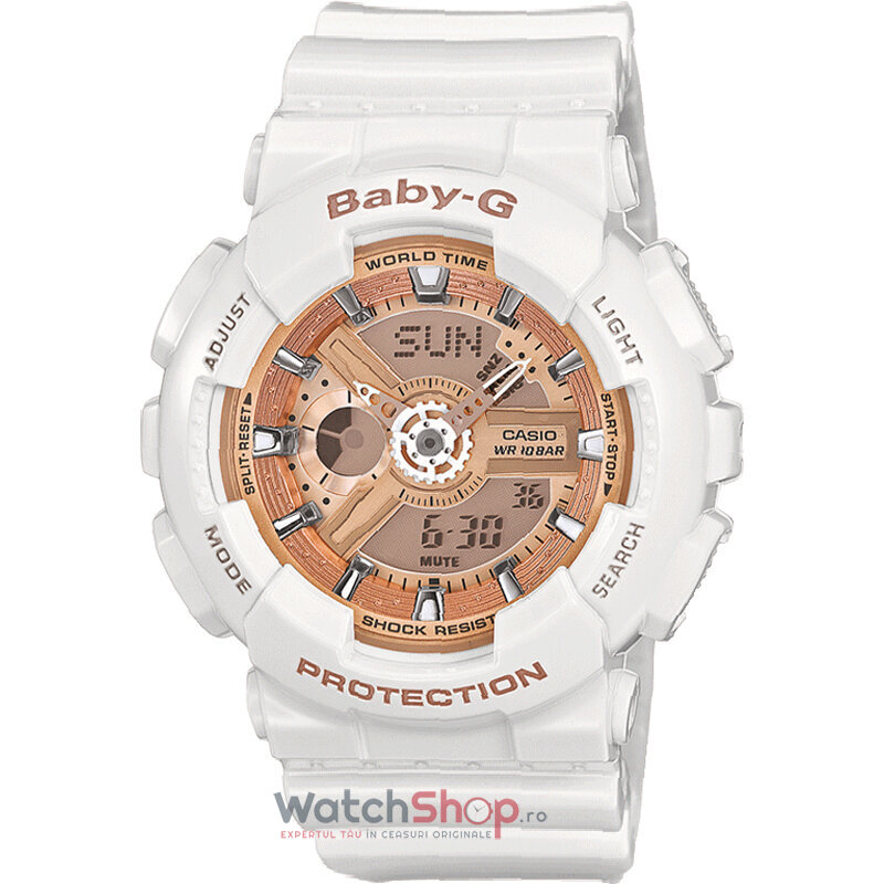 Ceas Dama Casio Outdoor Aur roz BABY-G BA-110-7A1E Original cu Comanda Online